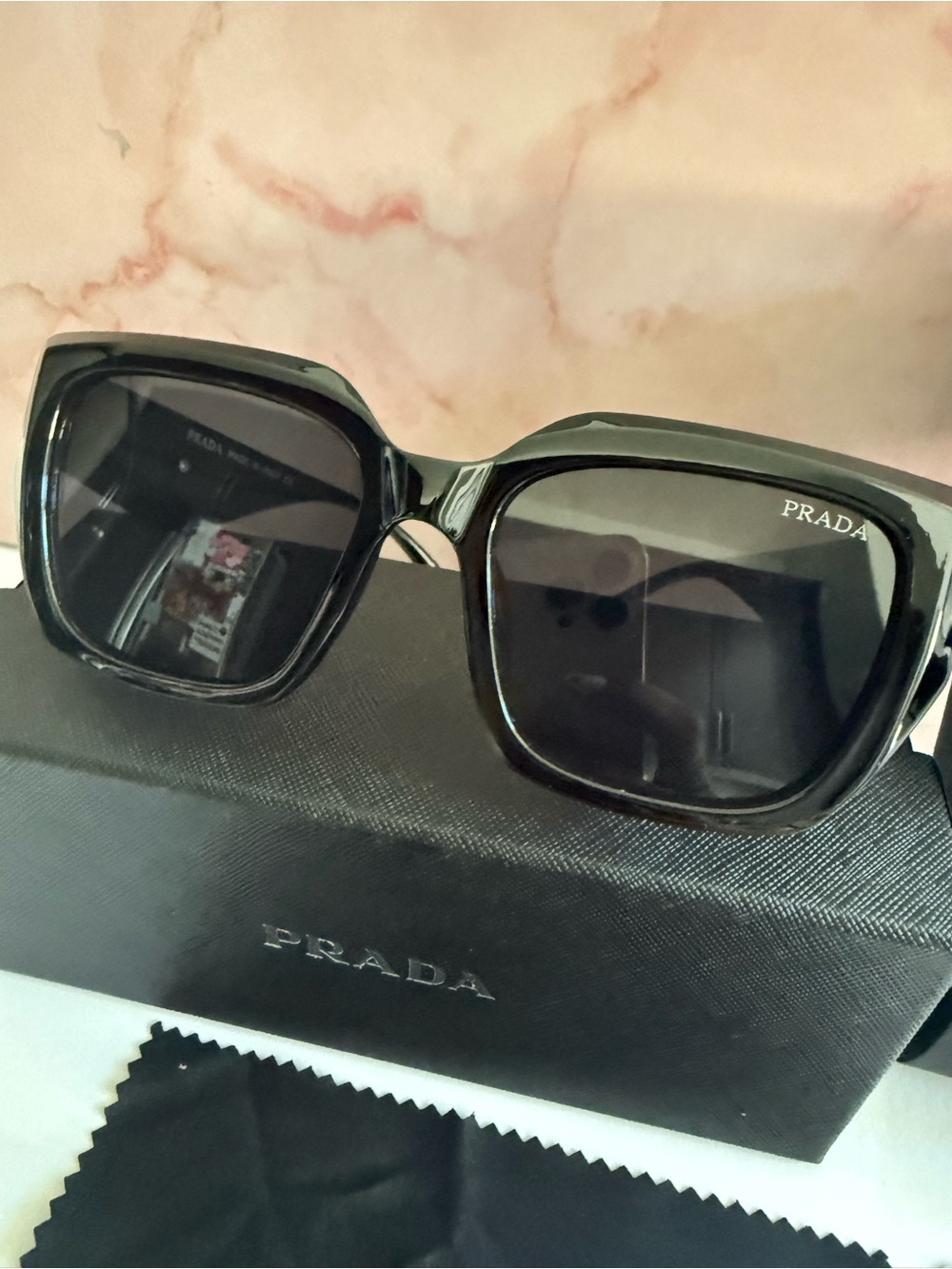 Prada Black Oversized Square Sunglasses - Picture 5 of 8